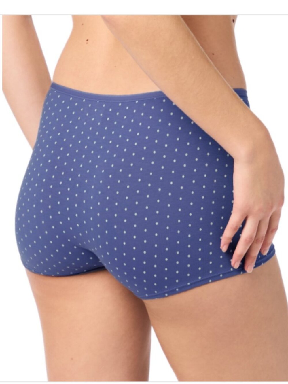 GapBody Women's Cotton Stretch Boyshort Underwear Blue Size XS 11076 - Picture 2 of 2